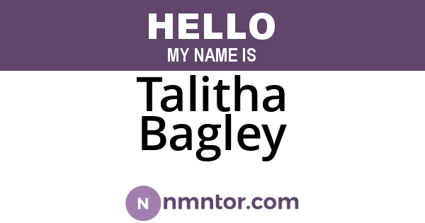 Talitha Bagley