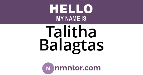 Talitha Balagtas