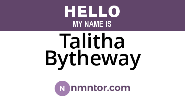 Talitha Bytheway