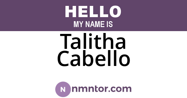Talitha Cabello