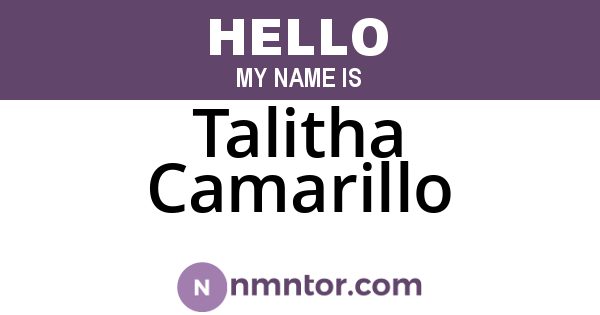 Talitha Camarillo
