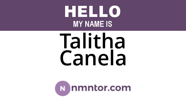 Talitha Canela