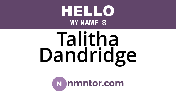 Talitha Dandridge
