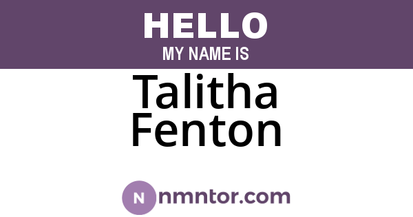 Talitha Fenton