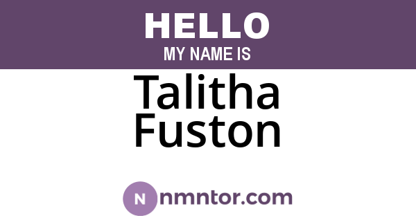 Talitha Fuston