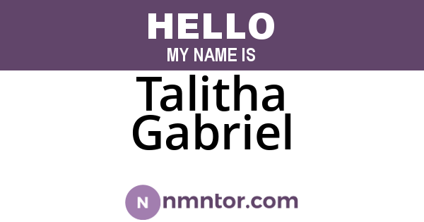 Talitha Gabriel