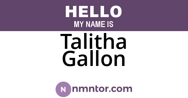 Talitha Gallon