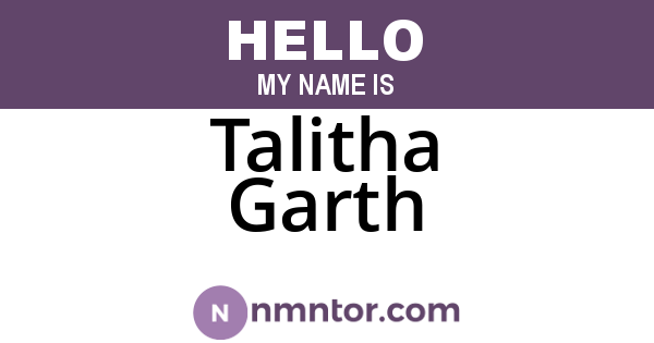 Talitha Garth