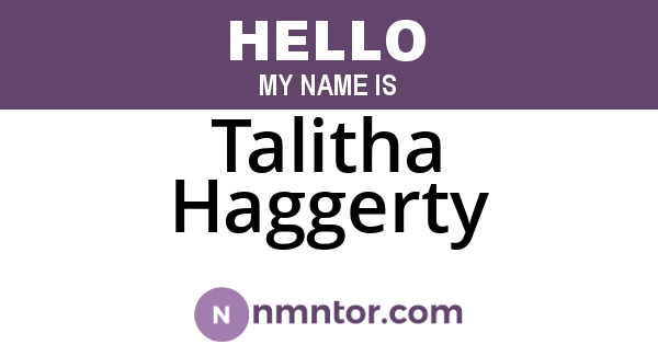 Talitha Haggerty