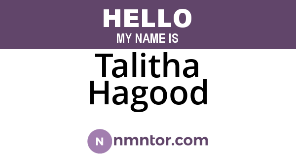 Talitha Hagood