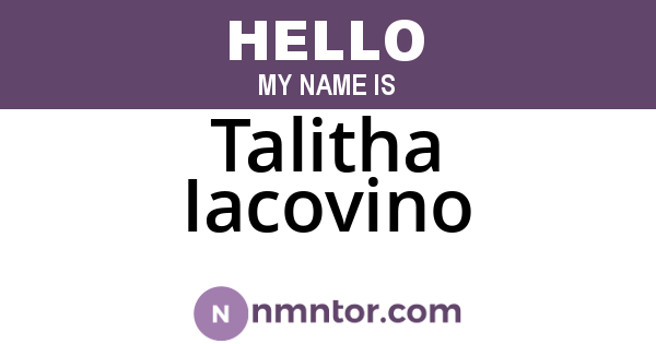 Talitha Iacovino