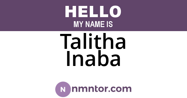 Talitha Inaba