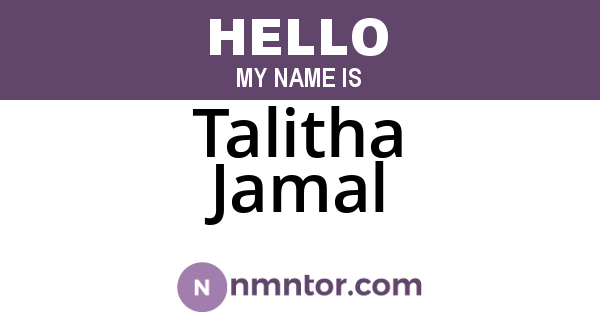 Talitha Jamal