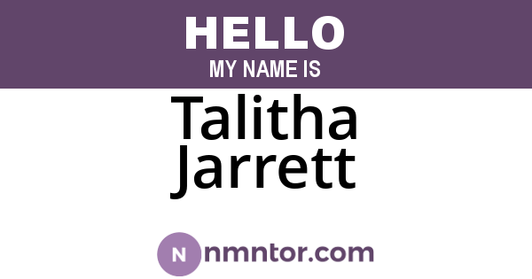 Talitha Jarrett