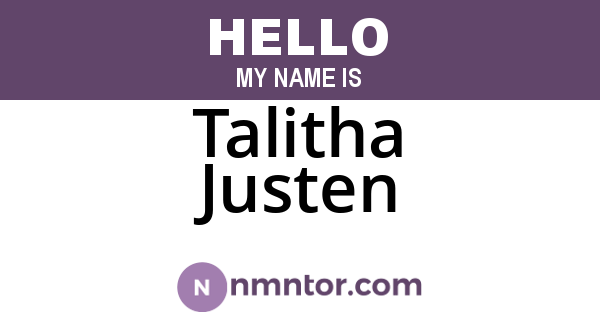 Talitha Justen