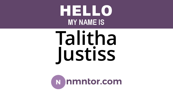 Talitha Justiss