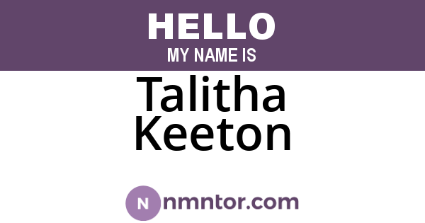 Talitha Keeton
