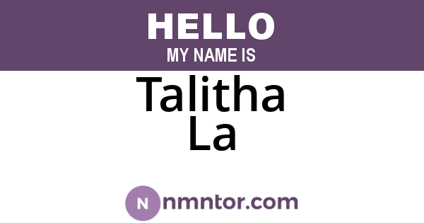 Talitha La