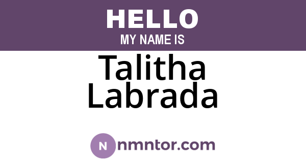 Talitha Labrada