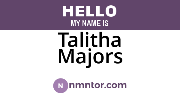 Talitha Majors