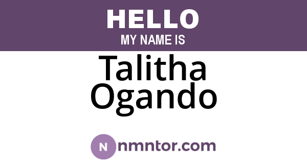 Talitha Ogando