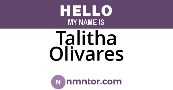 Talitha Olivares