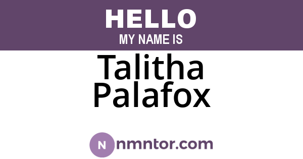 Talitha Palafox