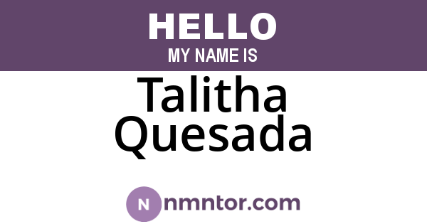 Talitha Quesada
