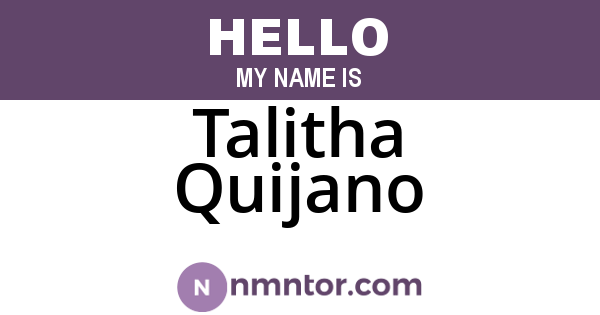 Talitha Quijano