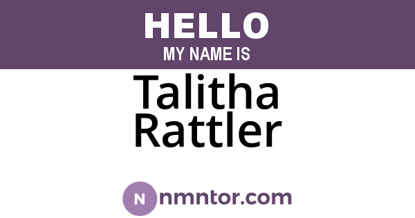 Talitha Rattler