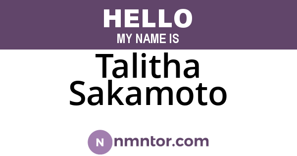 Talitha Sakamoto