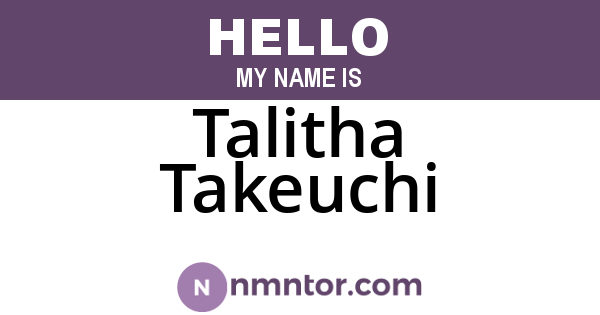 Talitha Takeuchi