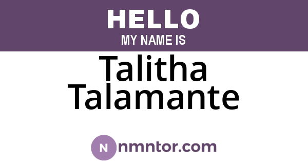 Talitha Talamante
