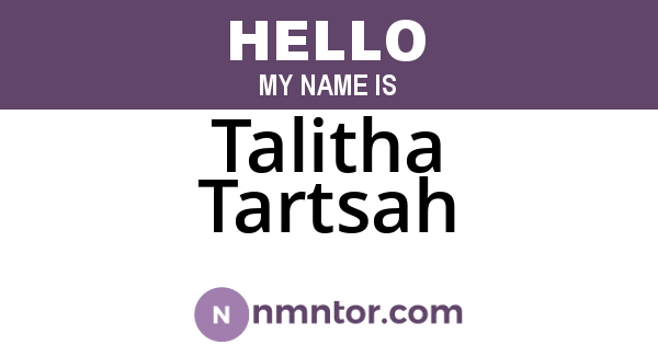 Talitha Tartsah