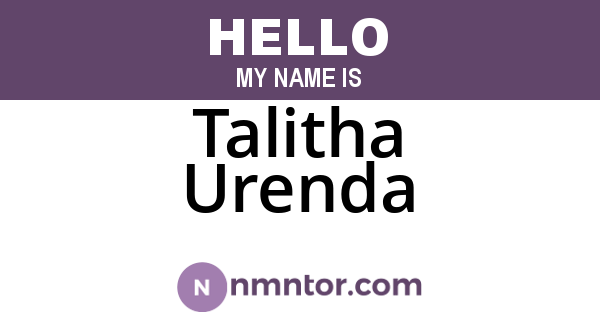 Talitha Urenda