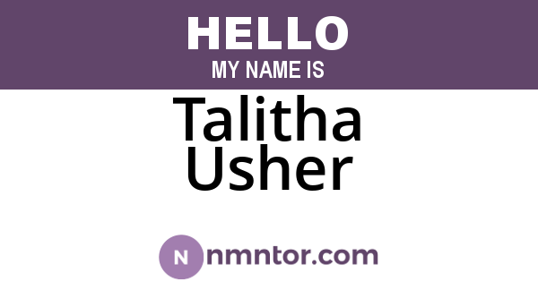 Talitha Usher