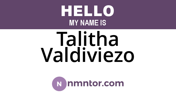 Talitha Valdiviezo