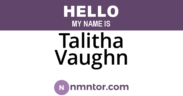 Talitha Vaughn