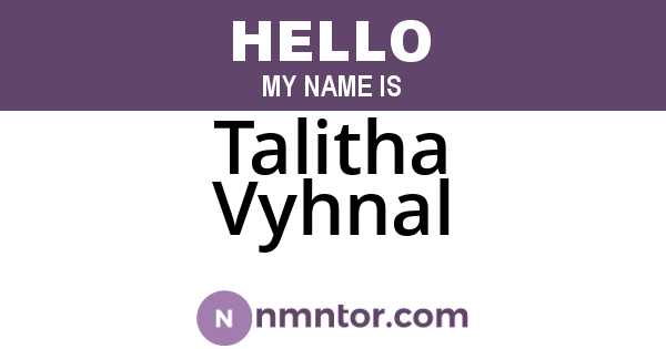 Talitha Vyhnal