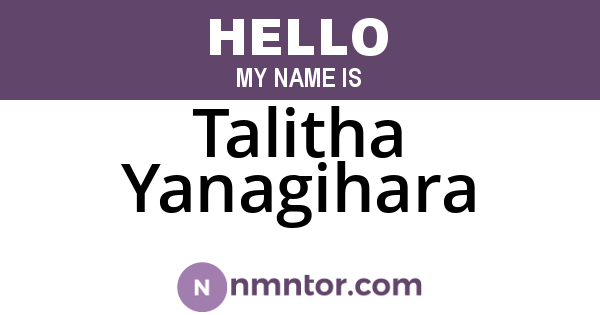 Talitha Yanagihara