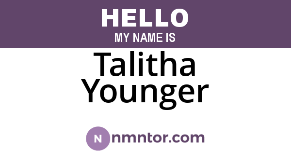 Talitha Younger