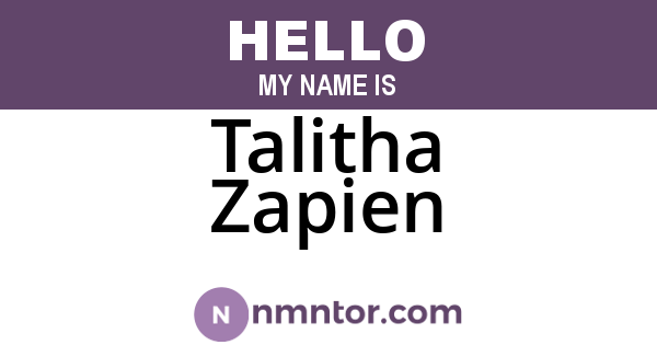 Talitha Zapien