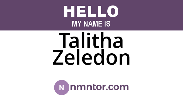 Talitha Zeledon