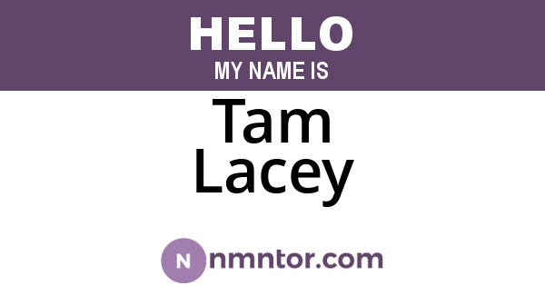 Tam Lacey