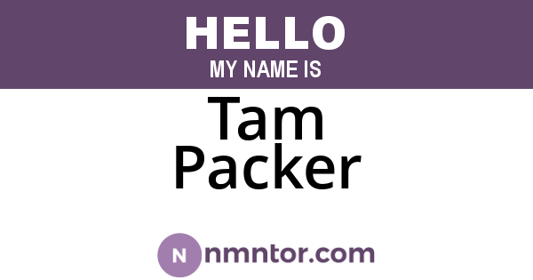 Tam Packer