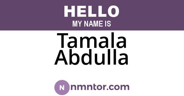 Tamala Abdulla