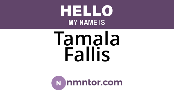 Tamala Fallis