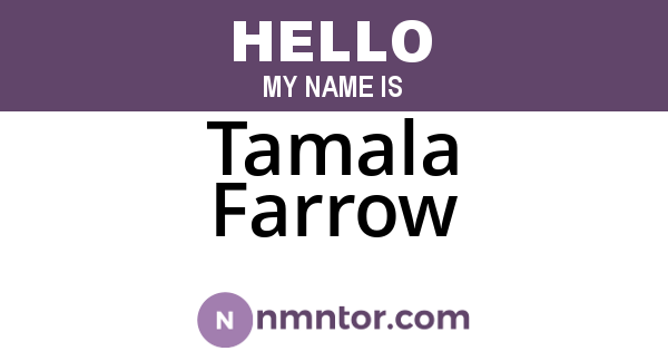 Tamala Farrow