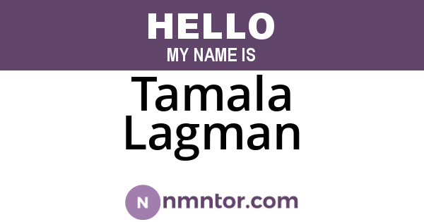 Tamala Lagman