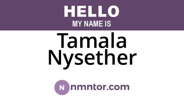 Tamala Nysether